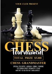 Chess Tournament Competition A4 template