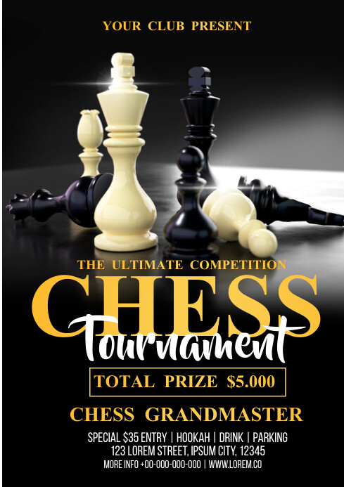 Copy of Chess Tournament Competition | PosterMyWall