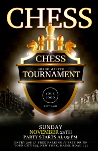 CHESS TOURNAMENT Tabloïd template