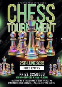 CHESS TOURNAMENT A6 template