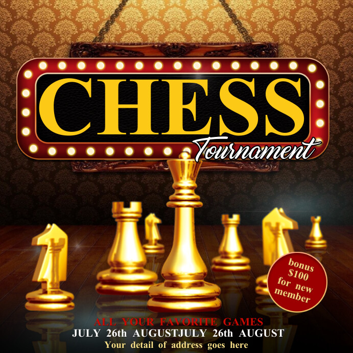 Chess Tournament Template | PosterMyWall