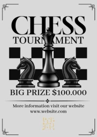 Chess Tournament A4 template