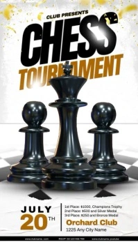 chess tournament Instagram Story template