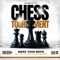 chess tournament Post Instagram template