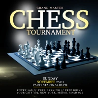 CHESS TOURNAMENT โพสต์บน Instagram template