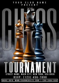 Chess Tournament A4 template