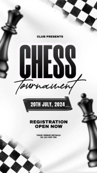 chess tournament História do Instagram template