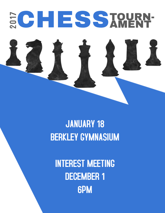 Chess Tournament Flyer (US-Letter) template