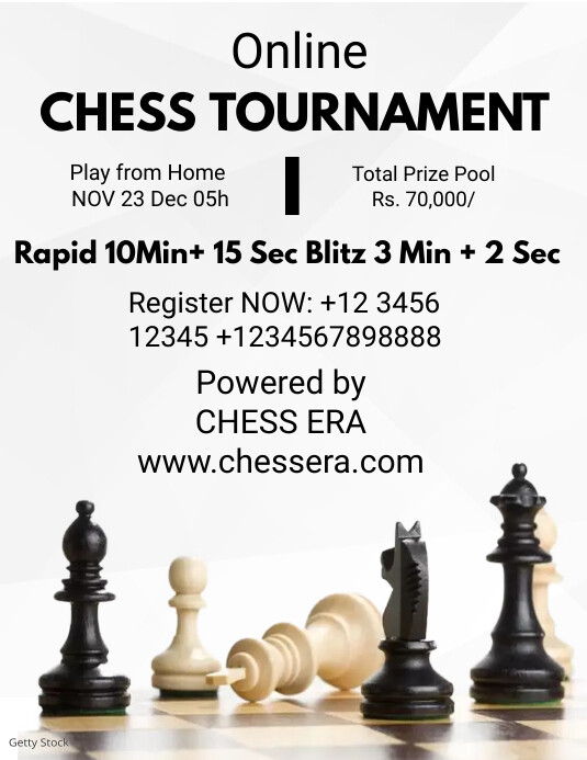 chess tournament flyers Template | PosterMyWall