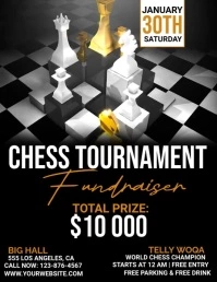 chess tournament flyers Pamflet (Letter AS) template