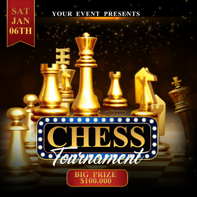 Chess Tournament Instagram template