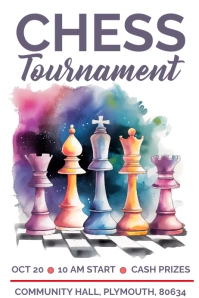Chess Tournament Poster Template