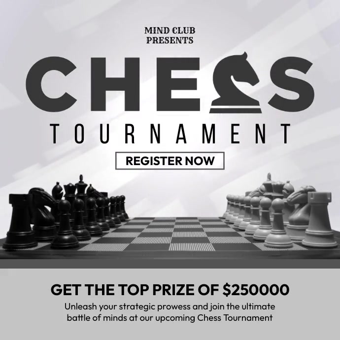 Chess Tournament Square Ads Template | PosterMyWall