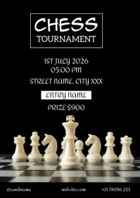Chess Tournament Template A3