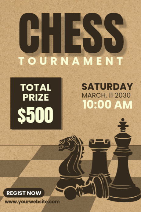 chess tournament template | PosterMyWall