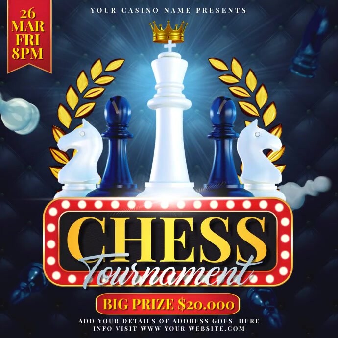 chess tournament video ads flyer Template | PosterMyWall