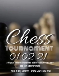 Chess Tournament  Video Flyer Iflaya (Incwadi ye-US) template