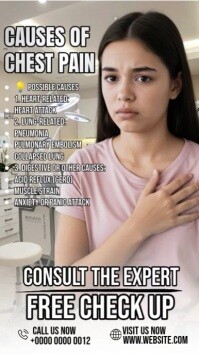 Gris Chest Pain Causes Reel Instagram Template