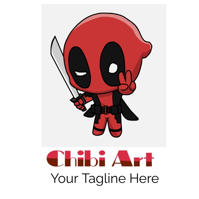 Computer Chibi Logo Chibi art / anime girl / chibi logos Template | PosterMyWall