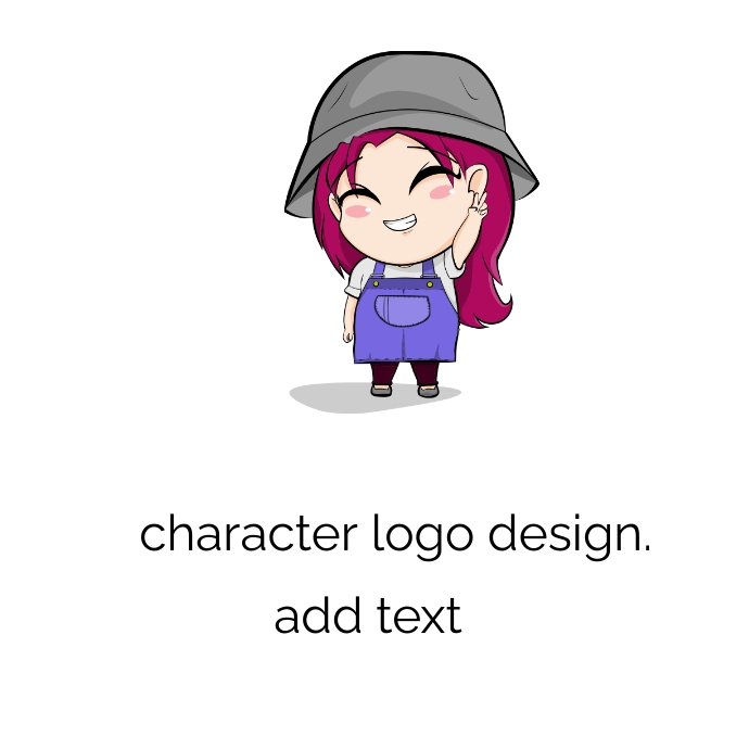 Copy of Chibi Art design chibi anime girl | PosterMyWall