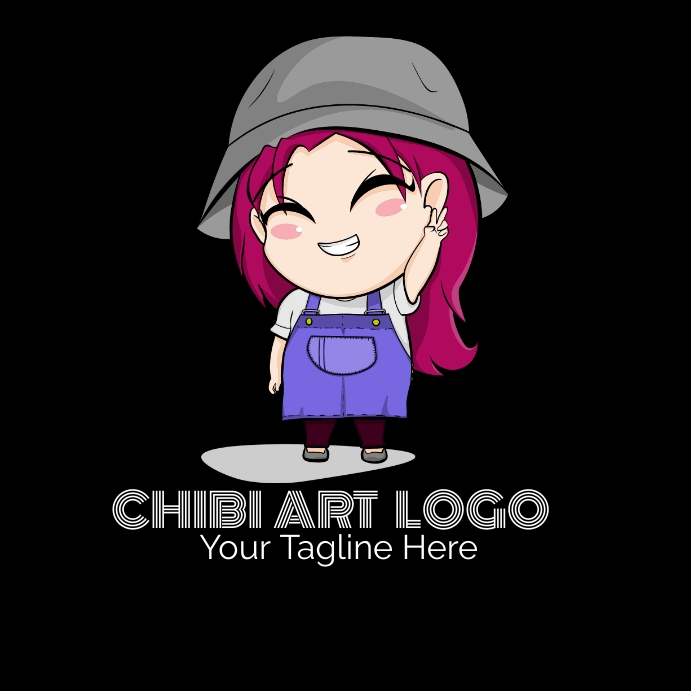 Chibi Art design chibi anime girl Template | PosterMyWall