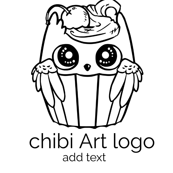 Computer Chibi Logo Chibi Art logo design template. | PosterMyWall