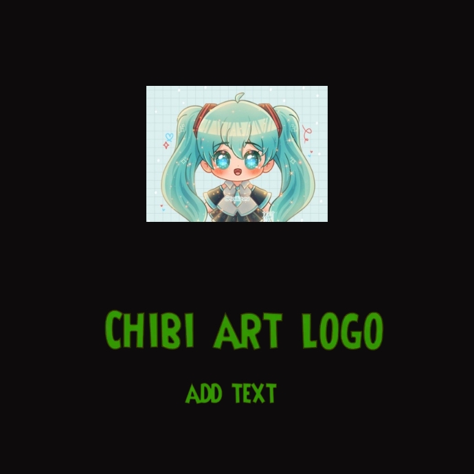 Computer Chibi Logo Chibi art logo design template. | PosterMyWall