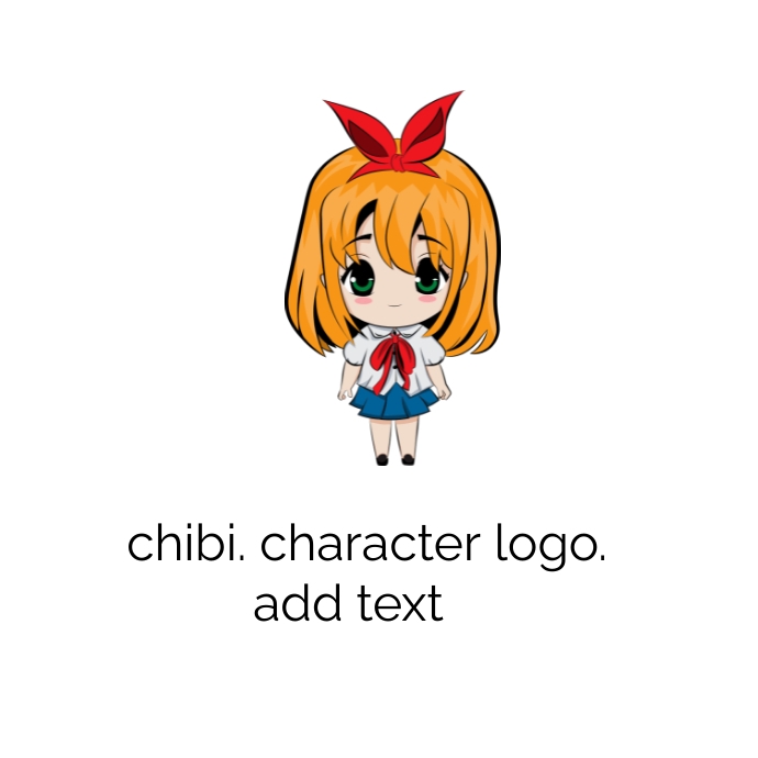 Computer Chibi Logo Chibi Art logo design template. | PosterMyWall