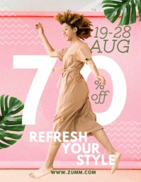 Chic Summer Fashion Sale Poster