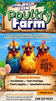 Chicken and Egg Sale Instagram Story template