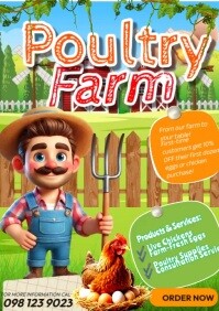 Chicken and Egg Sale A5 template
