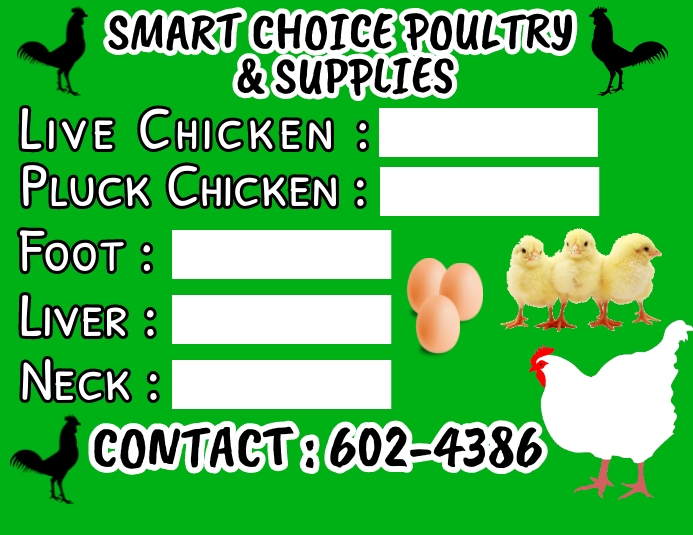 Chicken Banner Tutorial chicken banner Template | PosterMyWall