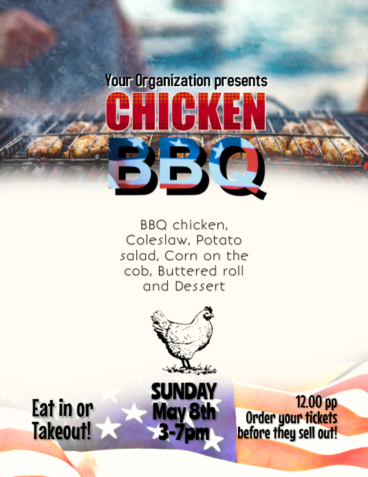 Chicken Barbecue BBQ Event Flyer Template PosterMyWall