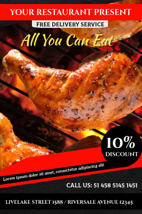 Chicken Cartaz template