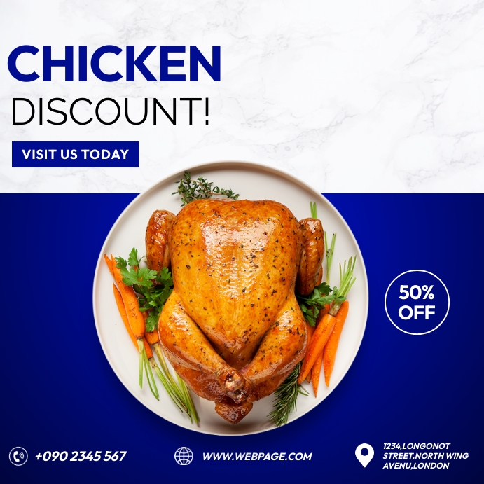 CHICKEN DISCOUNT Template PosterMyWall