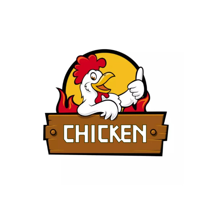 Chicken farm logo, hen logo icon chicken icon template