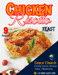 Chicken Feast Ad Volante (Carta US) template