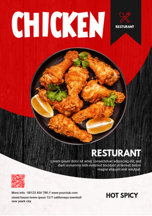 Chicken Flyer Template | PosterMyWall