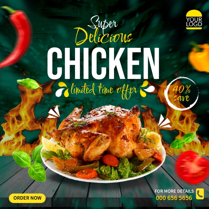 Chicken Flyers Template | PosterMyWall