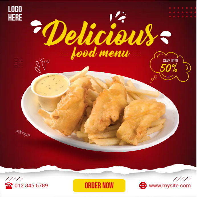 Create Food Chicken Menu Plantilla de Chicken Food Menu | PosterMyWall