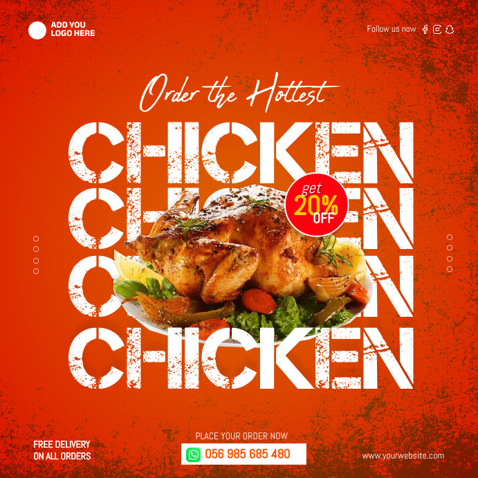 Chicken For Promotion POSTER Template | PosterMyWall