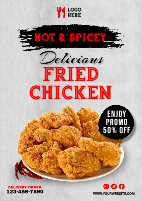 Add Chicken Menu Chicken Menu Ads Template | PosterMyWall