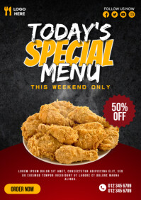 Chicken Menu Template | PosterMyWall