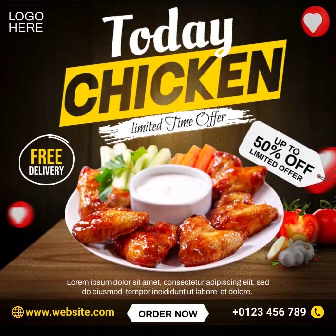 Add Chicken Menu Copy of Chicken Menu Ads | PosterMyWall