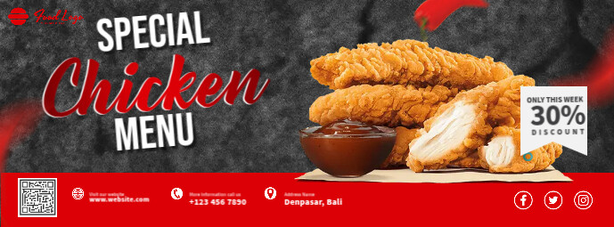 Chicken Menu Brochure Template | PosterMyWall