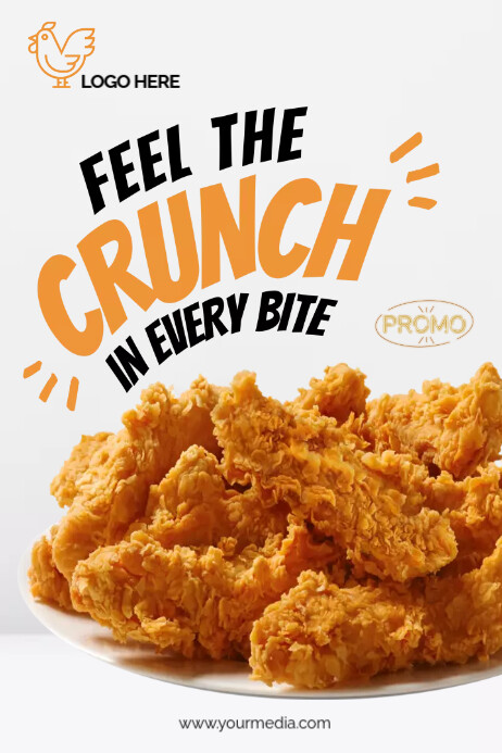 chicken menu 海报 template