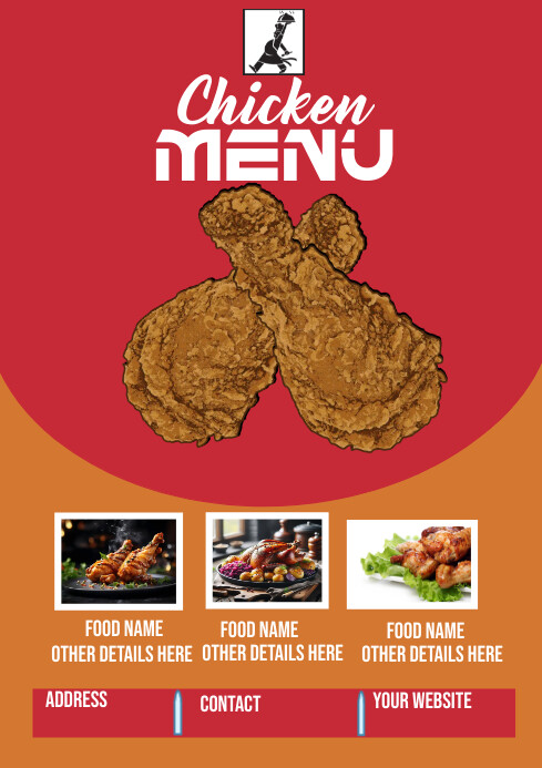 Chicken menu template | PosterMyWall