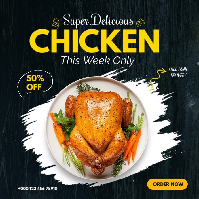 Chicken Resturant Template | PosterMyWall