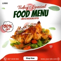 Chicken specials Instagram-Beitrag template