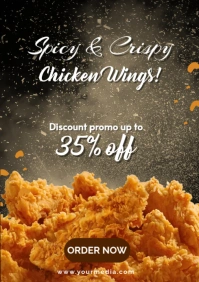chicken wings A2 template